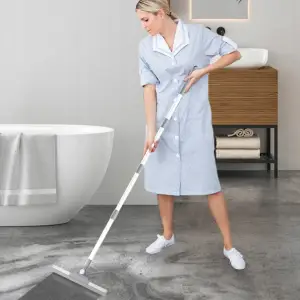 ŚCIĄGACZ WODY DO PODŁOGI ŚCIĄGACZKA GUMA 51 CM Z KIJEM TELESKOPOWYM 137 CM