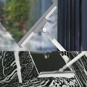 ŚCIĄGACZ WODY DO PODŁOGI ŚCIĄGACZKA GUMA 51 CM Z KIJEM TELESKOPOWYM 137 CM