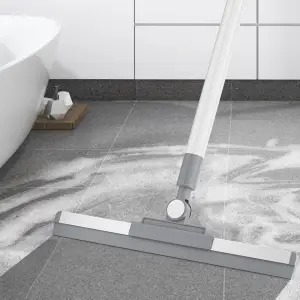 ŚCIĄGACZ WODY DO PODŁOGI ŚCIĄGACZKA GUMA 51 CM Z KIJEM TELESKOPOWYM 137 CM