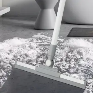 ŚCIĄGACZ WODY DO PODŁOGI ŚCIĄGACZKA GUMA 51 CM Z KIJEM TELESKOPOWYM 137 CM