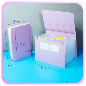 TECZKA HARMONIJKOWA NA DOKUMENTY A4 ORGANIZER Z 26 PRZEGRODAMI KIESZENIAMI