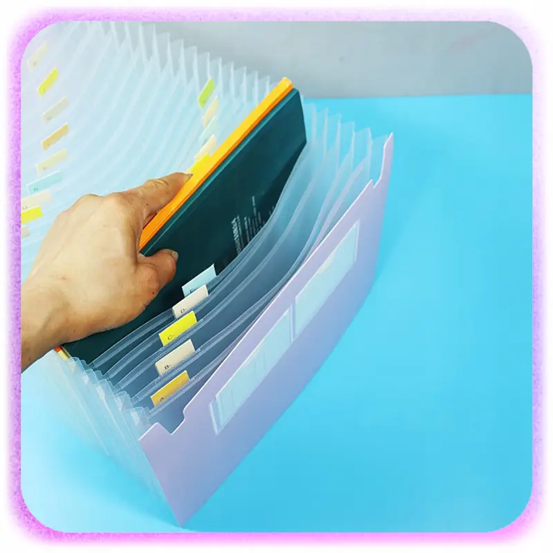 TECZKA HARMONIJKOWA NA DOKUMENTY A4 ORGANIZER Z 26 PRZEGRODAMI KIESZENIAMI