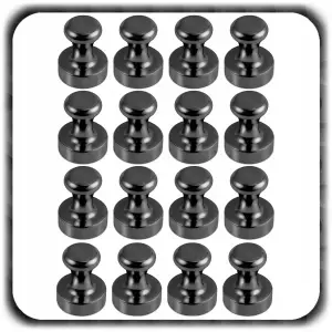 16SZT MAGNES NEODYMOWY NA LODÓWKĘ TABLICĘ DO SZKOŁY BIUROWE PINEZKA 12x16mm