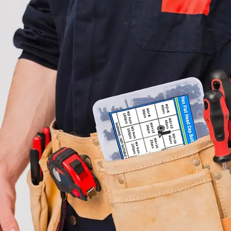 ZESTAW ŚRUB IMBUSOWYCH M2 M3 M4 M5 1500 SZT PODKŁADKI + KLUCZE IMBUSOWE