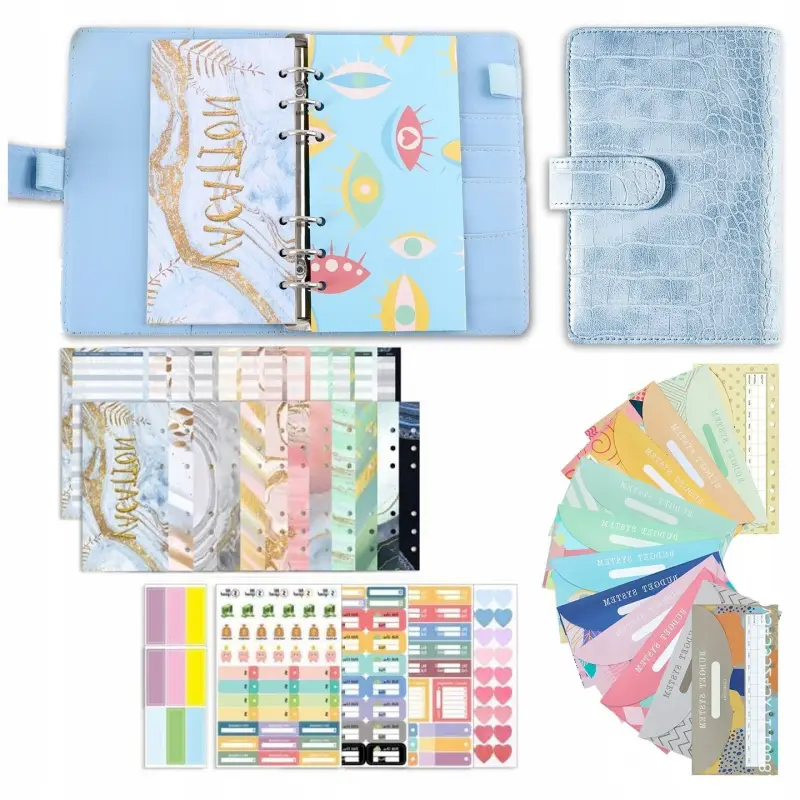 NOTES DO OSZCZĘDZANIA PIENIĘDZY PLANER BUDŻETOWY DZIENNIK NIEBIESKI KROKODY