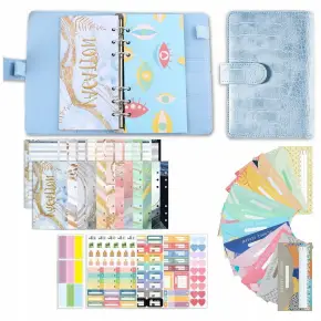 NOTES DO OSZCZĘDZANIA PIENIĘDZY PLANER BUDŻETOWY DZIENNIK NIEBIESKI KROKODY