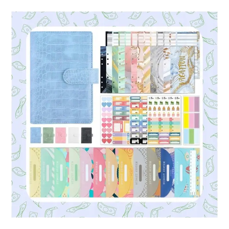 NOTES DO OSZCZĘDZANIA PIENIĘDZY PLANER BUDŻETOWY DZIENNIK NIEBIESKI KROKODY