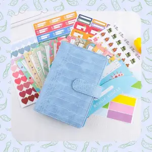 NOTES DO OSZCZĘDZANIA PIENIĘDZY PLANER BUDŻETOWY DZIENNIK NIEBIESKI KROKODY