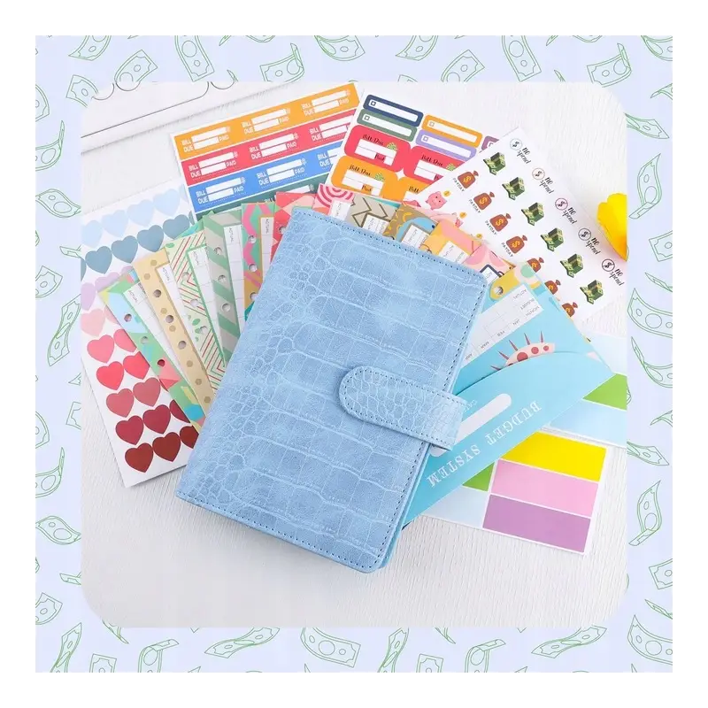 NOTES DO OSZCZĘDZANIA PIENIĘDZY PLANER BUDŻETOWY DZIENNIK NIEBIESKI KROKODY