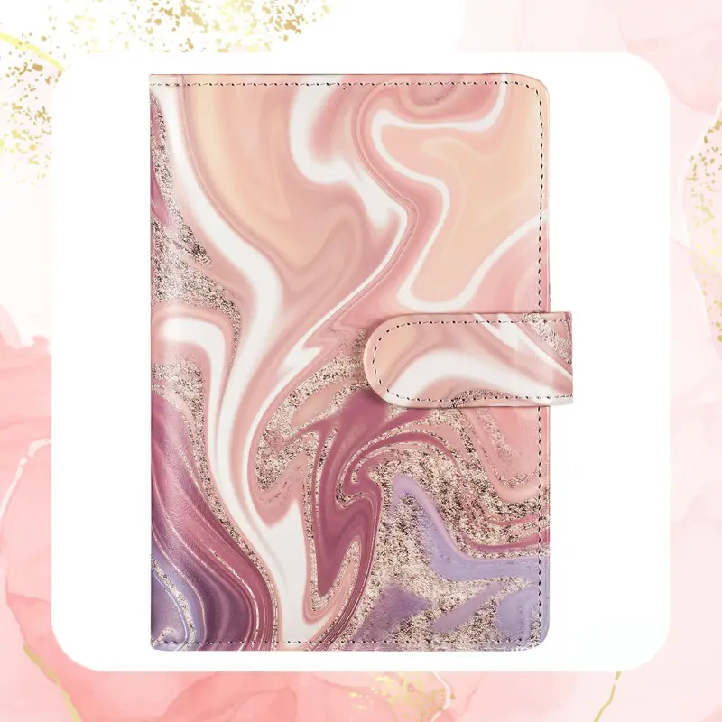 NOTES PLANER BUDŻETOWY DO OSZCZĘDZANIA PIENIĘDZY DZIENNIK RÓŻOWY MARMUR