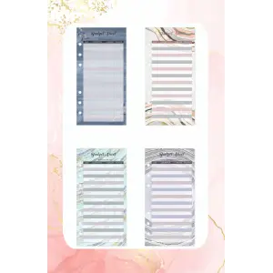 NOTES PLANER BUDŻETOWY DO OSZCZĘDZANIA PIENIĘDZY DZIENNIK RÓŻOWY MARMUR