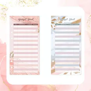 NOTES PLANER BUDŻETOWY DO OSZCZĘDZANIA PIENIĘDZY DZIENNIK RÓŻOWY MARMUR