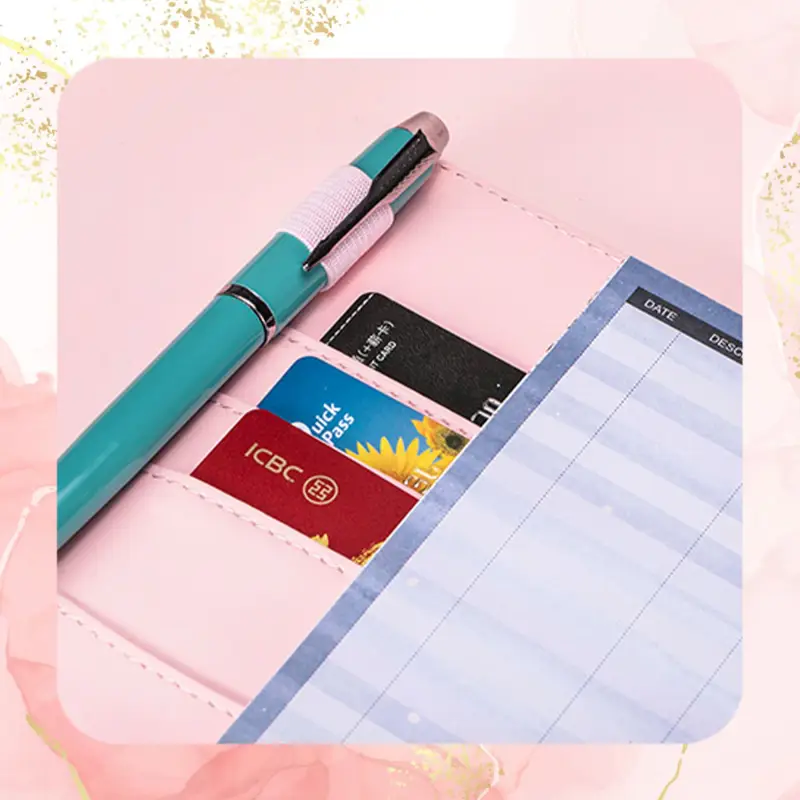 NOTES PLANER BUDŻETOWY DO OSZCZĘDZANIA PIENIĘDZY DZIENNIK RÓŻOWY MARMUR