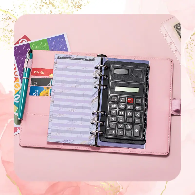 NOTES PLANER BUDŻETOWY DO OSZCZĘDZANIA PIENIĘDZY DZIENNIK RÓŻOWY MARMUR