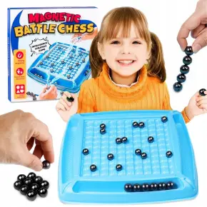 KAMIENIE MAGNETYCZNE GRA MAGNETYCZNA W SZACHY GRA EDUKACYJNE ZESTAW 32 Kule