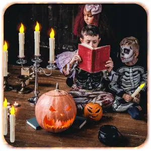 WISZĄCE ŚWIECE ŚWIECZKI LAMPKI LED ZESTAW 12 SZT + RÓŻDŻKA DEKORACYJNE HIT