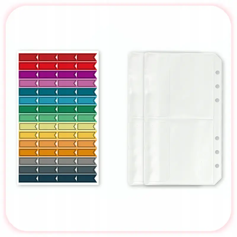 PLANER BUDŻETOWY SEGREGATOR BINDER A6 ORGANIZER OSZCZĘDNIK NOTES RÓŻOWY