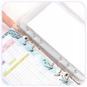 PLANER BUDŻETOWY SEGREGATOR BINDER A6 ORGANIZER OSZCZĘDNIK NOTES FIOLETOWY