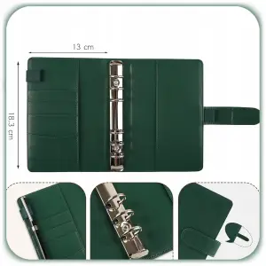 PLANER BUDŻETOWY SEGREGATOR BINDER A6 ORGANIZER OSZCZĘDNIK NOTES ZIELONY