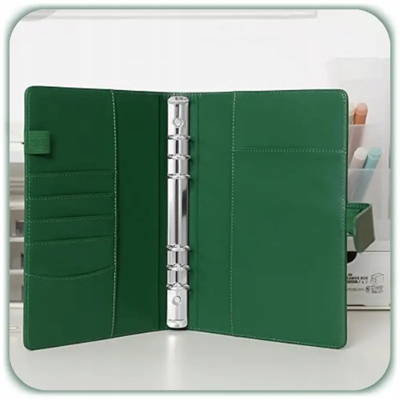 PLANER BUDŻETOWY SEGREGATOR BINDER A6 ORGANIZER OSZCZĘDNIK NOTES ZIELONY