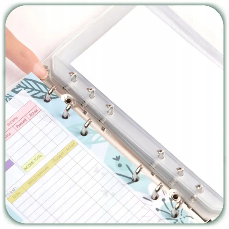 PLANER BUDŻETOWY SEGREGATOR BINDER A6 ORGANIZER OSZCZĘDNIK NOTES ZIELONY