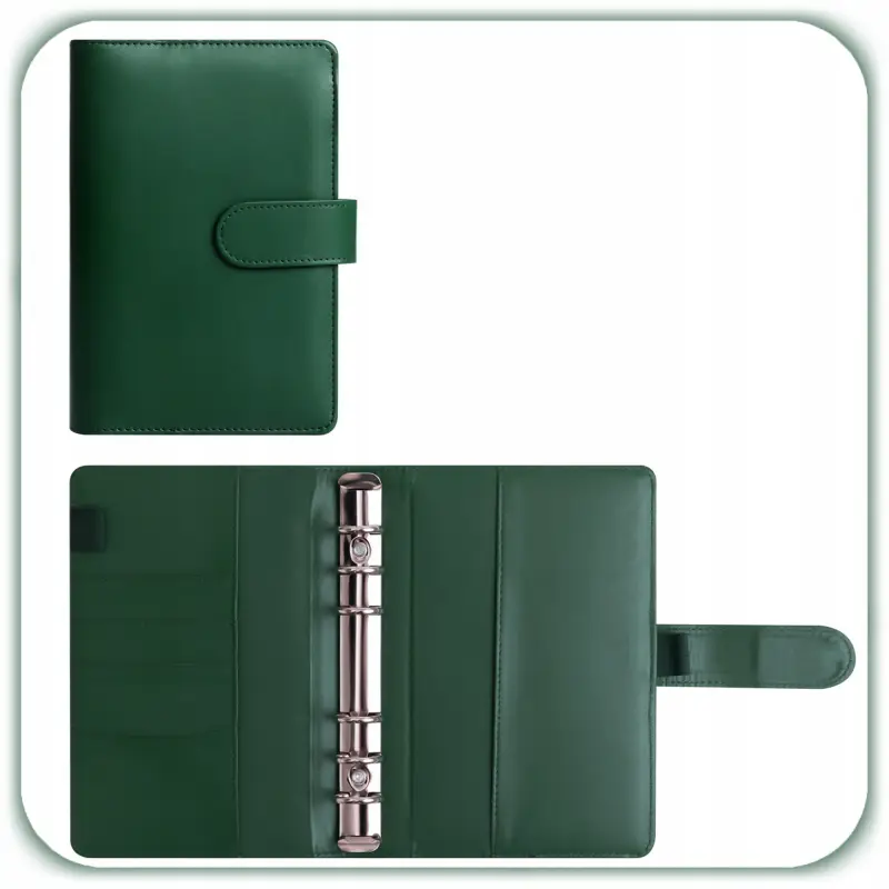 PLANER BUDŻETOWY SEGREGATOR BINDER A6 ORGANIZER OSZCZĘDNIK NOTES ZIELONY