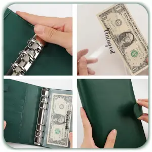 PLANER BUDŻETOWY SEGREGATOR BINDER A6 ORGANIZER OSZCZĘDNIK NOTES ZIELONY