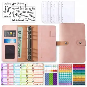 PLANER BUDŻETOWY SEGREGATOR BINDER A6 ORGANIZER OSZCZĘDNIK NOTES BRUDNY RÓŻ