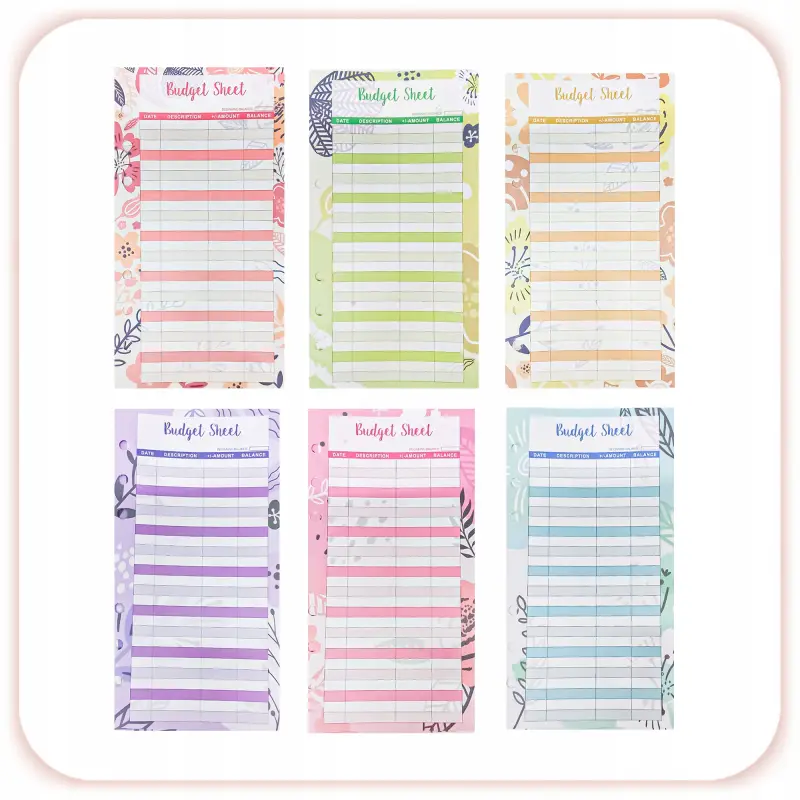 PLANER BUDŻETOWY SEGREGATOR BINDER A6 ORGANIZER OSZCZĘDNIK NOTES BRUDNY RÓŻ