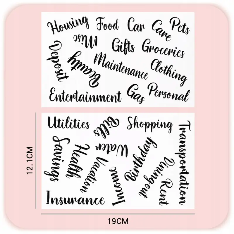 PLANER BUDŻETOWY SEGREGATOR BINDER A6 ORGANIZER OSZCZĘDNIK NOTES BRUDNY RÓŻ