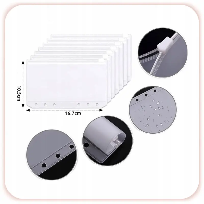 PLANER BUDŻETOWY SEGREGATOR BINDER A6 ORGANIZER OSZCZĘDNIK NOTES BRUDNY RÓŻ