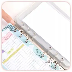 PLANER BUDŻETOWY SEGREGATOR BINDER A6 ORGANIZER OSZCZĘDNIK NOTES BRUDNY RÓŻ