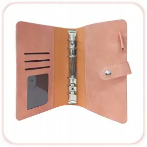 PLANER BUDŻETOWY SEGREGATOR BINDER A6 ORGANIZER OSZCZĘDNIK NOTES BRUDNY RÓŻ