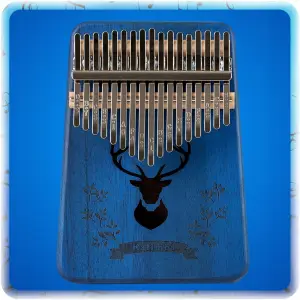 KALIMBA INSTRUMENT PIANINO DREWNIANA 17 KLAWISZY AFRYKAŃSKI WYSTROJONA 9 EL
