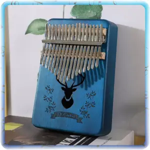KALIMBA INSTRUMENT PIANINO DREWNIANA 17 KLAWISZY AFRYKAŃSKI WYSTROJONA 9 EL