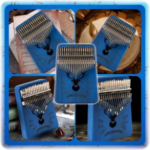 KALIMBA INSTRUMENT PIANINO DREWNIANA 17 KLAWISZY AFRYKAŃSKI WYSTROJONA 9 EL