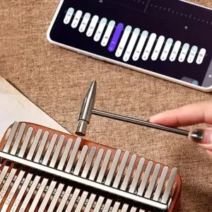 KALIMBA INSTRUMENT PIANINO 17 DREWNIANA AFRYKAŃSKI ZESTAW AKCESORIA ETUI