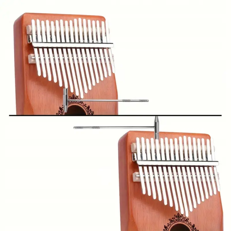 KALIMBA INSTRUMENT PIANINO 17 DREWNIANA AFRYKAŃSKI ZESTAW AKCESORIA ETUI