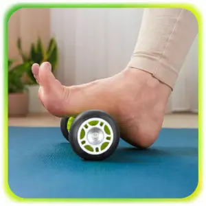 MASAŻER ROLLER NA OSTROGĘ PIĘTOWĄ ZAPALENIE POWIĘZI ROLKA DO REHABILITACJI