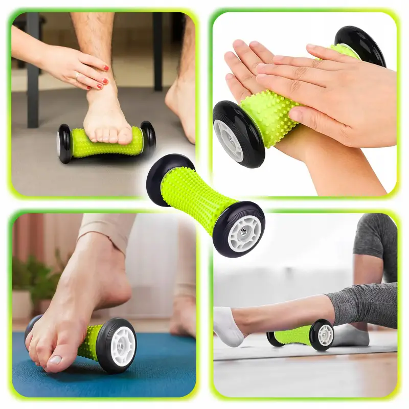 MASAŻER ROLLER NA OSTROGĘ PIĘTOWĄ ZAPALENIE POWIĘZI ROLKA DO REHABILITACJI