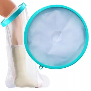 WODOODPORNY OCHRANIACZ NA GIPS NOGĘ OPATRUNEK OSŁONA DO KĄPIELI DŁUGI 76cm