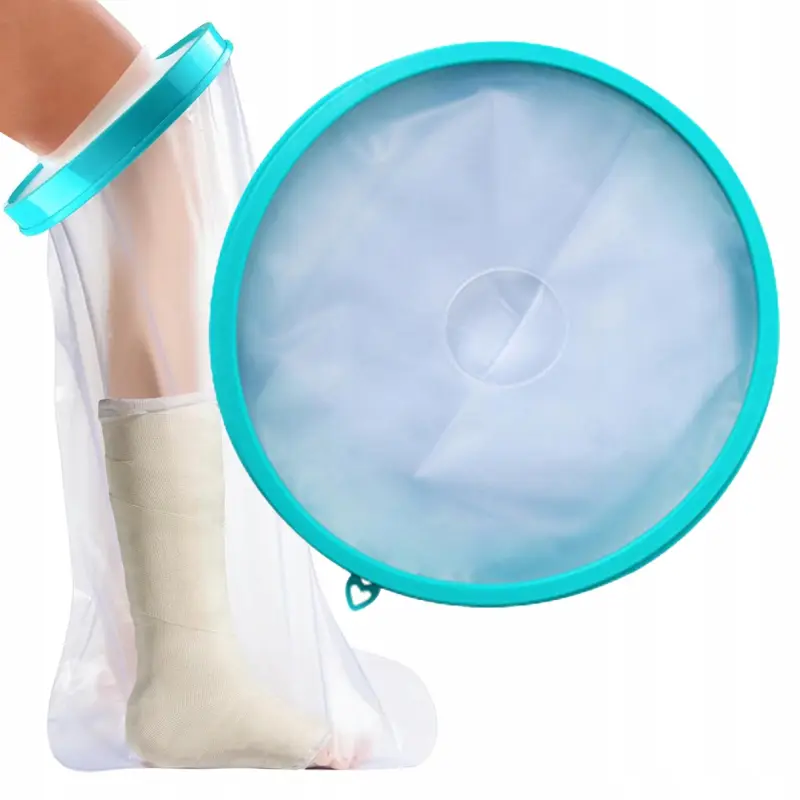 WODOODPORNY OCHRANIACZ NA GIPS NOGĘ OPATRUNEK OSŁONA DO KĄPIELI DŁUGI 76cm