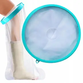 WODOODPORNY OCHRANIACZ NA GIPS NOGĘ OPATRUNEK OSŁONA DO KĄPIELI DŁUGI 76cm