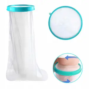 WODOODPORNY OCHRANIACZ NA GIPS NOGĘ OPATRUNEK OSŁONA DO KĄPIELI DŁUGI 76cm