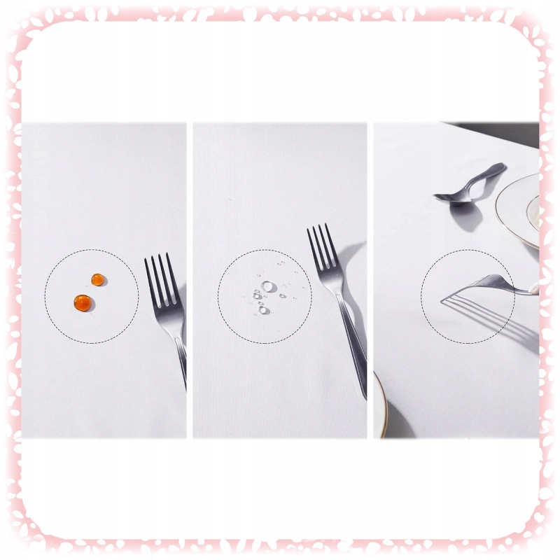 OBRUS JEDNORAZOWY na Stół FOLIOWY Biały Gładki WYTRZYMAŁY DUŻY 137x274 cm