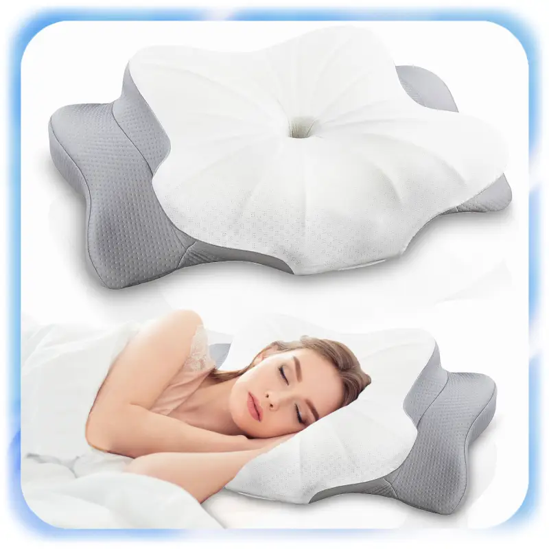 PODUSZKA ORTOPEDYCZNA ERGONOMICZNA PIANKI MEMORY PROFILOWANA POD KARK SZYJĘ