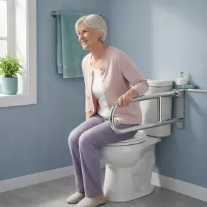 UCHWYT POMOCNICZY ŁAZIENKOWY PORĘCZ ASEKURACJA PODPÓRKA 60 CM SENIORA 200KG