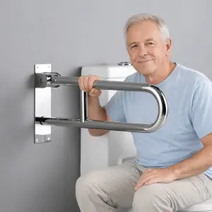 UCHWYT POMOCNICZY ŁAZIENKOWY PORĘCZ ASEKURACJA PODPÓRKA 60 CM SENIORA 200KG