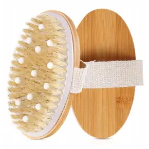 SZCZOTKA DO MASAŻU CIAŁA Z WYPUSTKAMI NA SUCHO MOKRO ANTYCELULITOWA