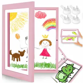 RAMKA ARTYSTYCZNA OTWIERANA NA RYSUNKI OBRAZKI ZDJĘCIA DZIECI Z POJEMNIKIEM